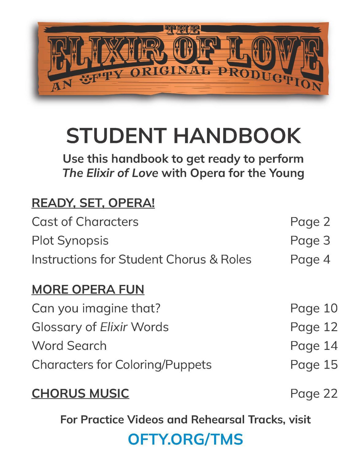 Opera for the Young | TEACHING MATERIALS